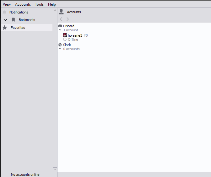 Ripcord light theme interface